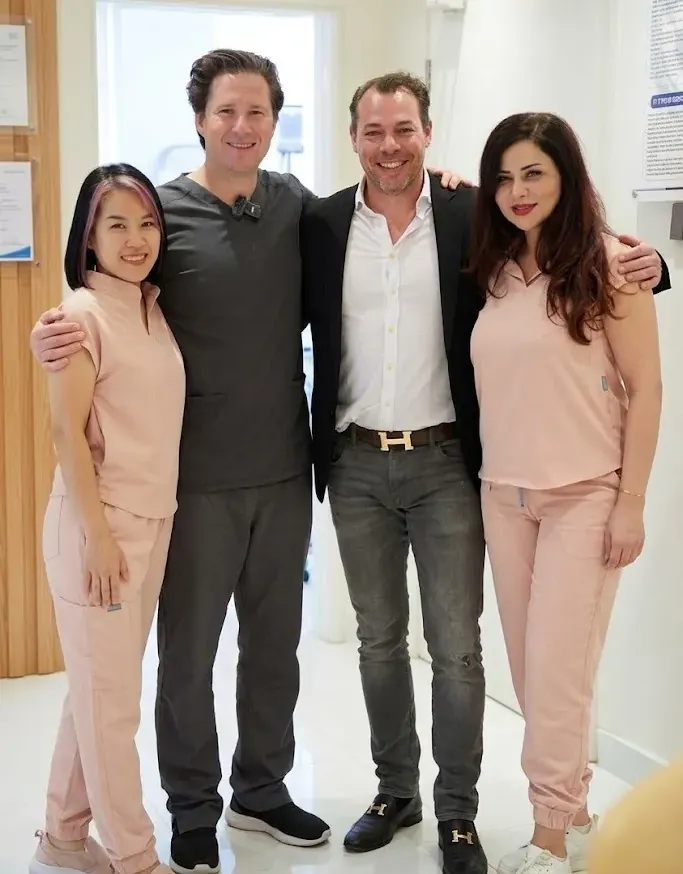 The Lipo Lab team standing together in the clinic